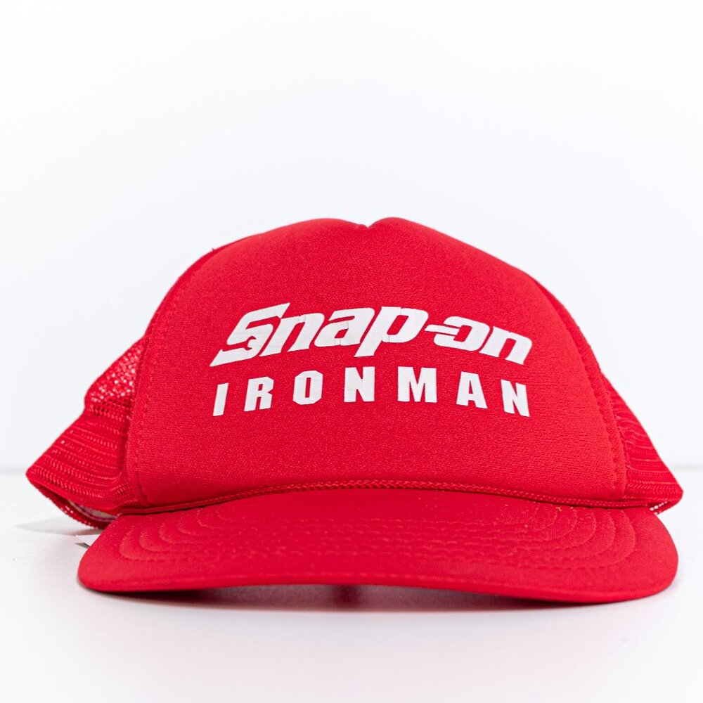 Snap On Ironman Mesh Trucker Hat VTG 80s 90s SnapBack Racing Streetwear